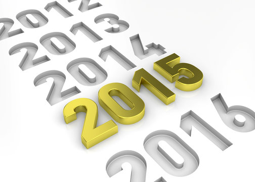 NEW YEAR 2015 - 3D