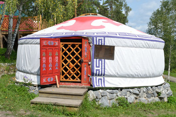 Nomadic dwelling.Mongolian Yurt