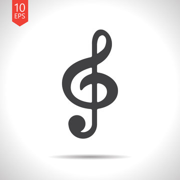 Vector music icon. Eps10