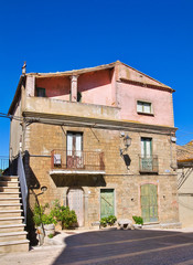 Alleyway. Cancellara. Basilicata. Italy.