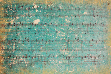 Vintage  Background. Vintage Paper. Music Sheet. - Powered by Adobe