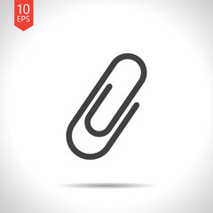 Obraz premium Vector clip icon. Eps10