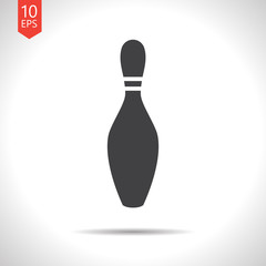 Fototapeta premium Vector skittle icon. Eps10