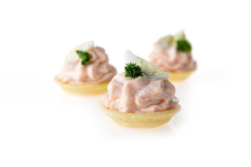 tartlet with cream