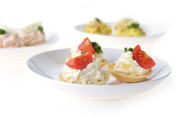 tartlet with cream