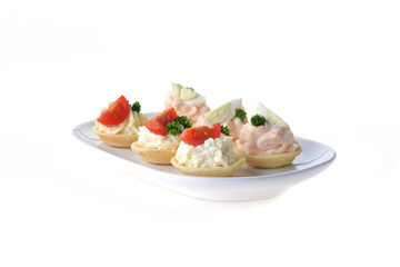 tartlet with cream