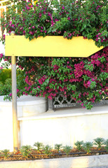 Fototapeta na wymiar Hotel entrance sign