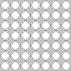 Fototapeta premium Geometric simple seamless pattern in east style