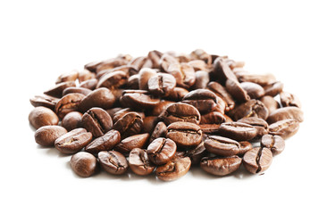 Coffee beans, isolated on white