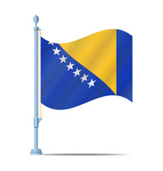 Bosnia and Herzegovina flag vector