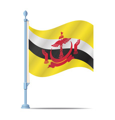 Brunei flag vector