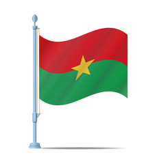 Burkina flag vector