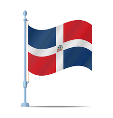 Dominican Republic flag flag vector