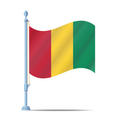Guinea flag vector