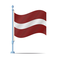 Latvia flag vector