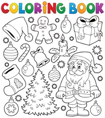 Photo sur Plexiglas Pour enfants Livre de coloriage Thèmes de Noël 4