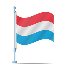 Luxembourg flag vector