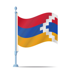 Nagorno Karabakh Republic flag vector