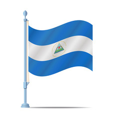 Nicaragua flag vector