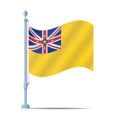 Niue flag vector
