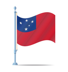 Samoa flag vector
