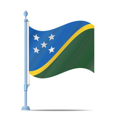 Solomon Islands flag vector