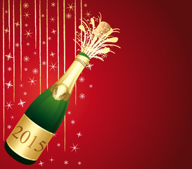 Red and gold festive Champaign Background.