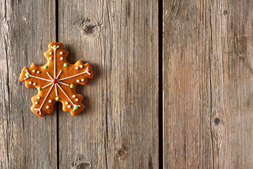 Christmas homemade gingerbread cookie