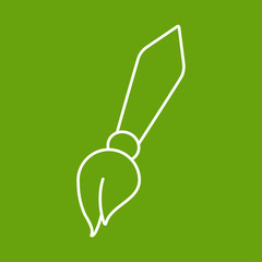 Vector brush icon. Eps10