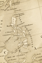 古い世界地図　フィリピン