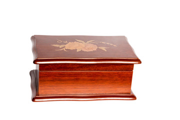 Old wooden casket