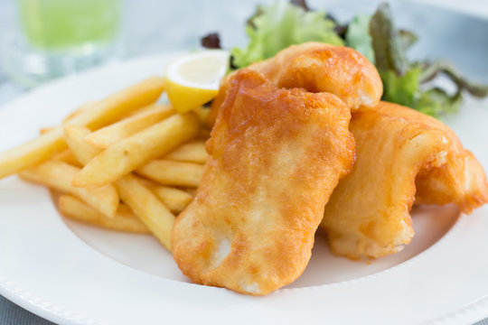 crispy fish and chips