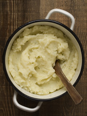 pot of rustic mash potato