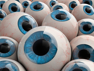 3d render eyeballs