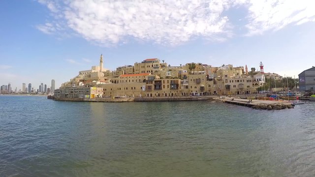 View of Jaffa with Tel Aviv in the background
