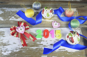 New Year 2015 decorations