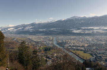 Innsbruck - Veduta panoramica Alpi