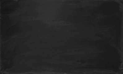 Blank black chalkboard. Background and texture.