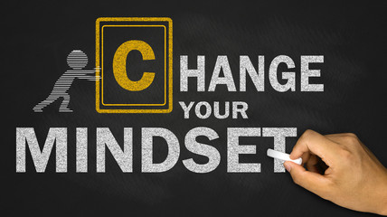 change your mindset concept on blackboard