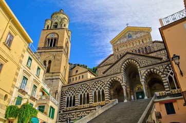 Amalfi Dom - Amalfi cathedral 01 - obrazy, fototapety, plakaty