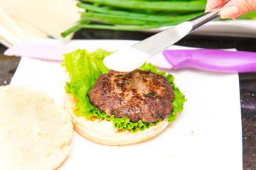 Burgerzubereitung