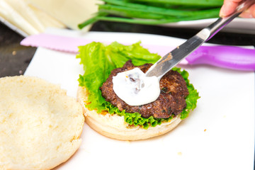 Burgerzubereitung