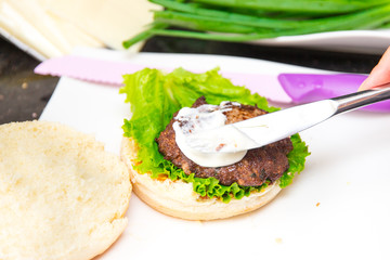 Burgerzubereitung