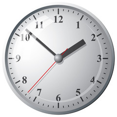 Wall mounted digital clock.