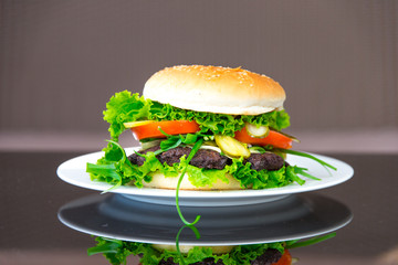 Selbstgemachter Burger