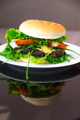 Selbstgemachter Burger