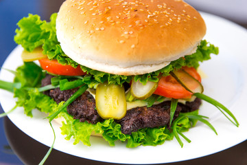 Selbstgemachter Burger
