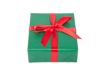 geschenk zu weihnachten auf weiß