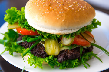Selbstgemachter Burger
