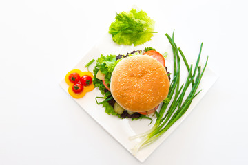 Selbstgemachter Burger